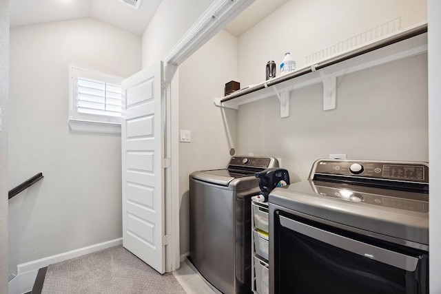 10603 Centre Green Way, Houston, TX 77043 - laundry area featuring washer and dryer and baseboards