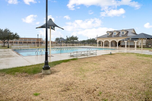 28523 Kinglet Pines Dr, Katy, TX 77494 - community pool with a patio and a gazebo