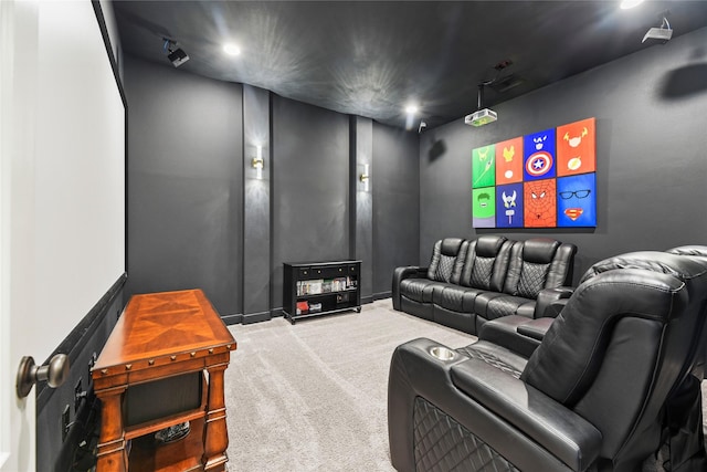 27710 Bering Crossing Dr, Katy, TX 77494 - home theater room with carpet flooring and recessed lighting