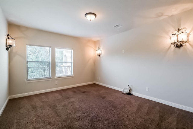 3322 Mallard Run Ct, Katy, TX 77494 - spare room with dark colored carpet and baseboards