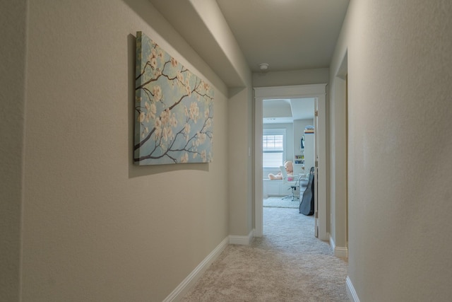 151 Jacks Corner Dr, Montgomery, TX 77316 - hallway featuring light colored carpet and baseboards