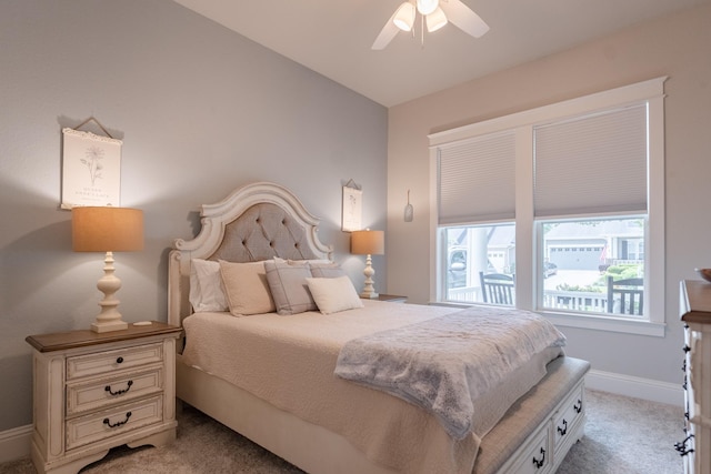 151 Jacks Corner Dr, Montgomery, TX 77316 - bedroom with light colored carpet, baseboards, and ceiling fan
