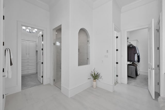 28310 Whispering Maple Way, Spring, TX 77386 - hallway featuring baseboards and ornamental molding