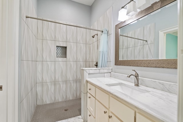 209 Anchor Ranch Rd, Trinidad, TX 75163 - bathroom with tiled shower and vanity