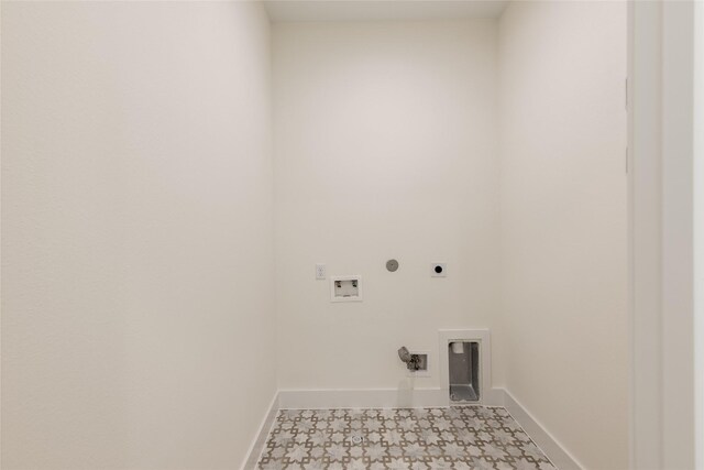 6137 Pacific Forest Dr, Houston, TX 77346 - washroom featuring hookup for an electric dryer, hookup for a washing machine, baseboards, and hookup for a gas dryer