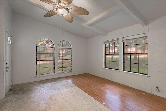 2240 Easley Cir, Huntsville, TX 77320 - unfurnished room with wood finished floors and a ceiling fan