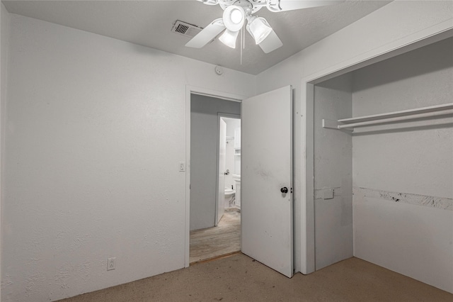 2240 Easley Cir, Huntsville, TX 77320 - unfurnished bedroom with a closet and ceiling fan