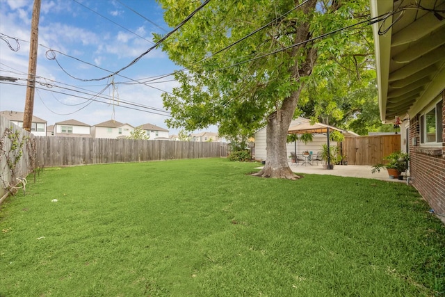 3006 Ann Arbor Dr, Houston, TX 77063 - view of yard with a gazebo and a patio