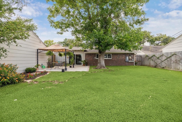 3006 Ann Arbor Dr, Houston, TX 77063 - view of yard featuring a gazebo and a patio