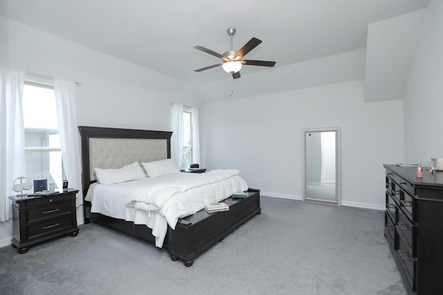 10134 Blythe St, Rosharon, TX 77583 - bedroom featuring multiple windows, carpet floors, baseboards, and a ceiling fan