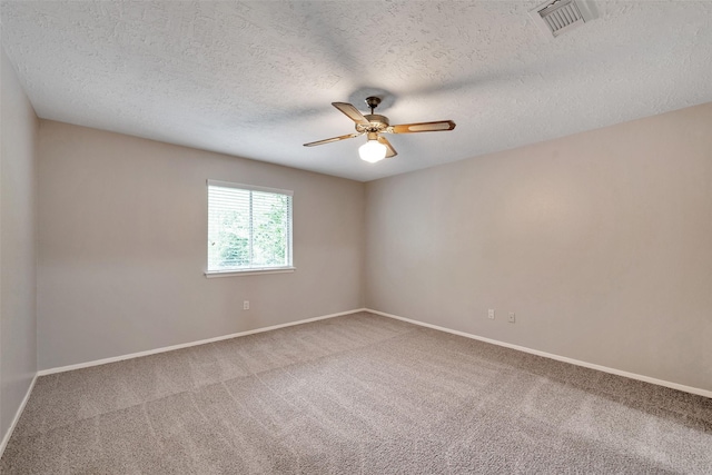 9507 Rannock Way, Spring, TX 77379 - carpeted empty room featuring a ceiling fan, baseboards, and a textured ceiling