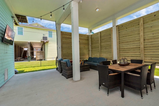 4019 Ector Dr, Galveston, TX 77554 - view of patio with outdoor lounge area