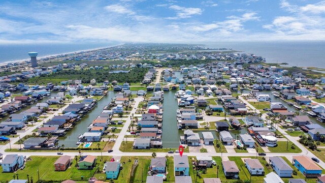 4019 Ector Dr, Galveston, TX 77554 - view of property location with nearby suburban area and a large body of water