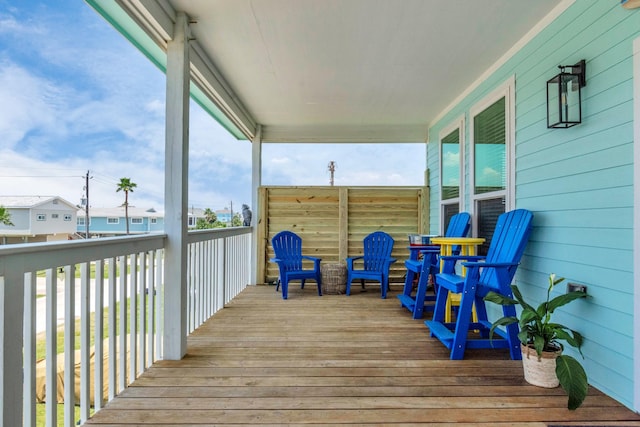 4019 Ector Dr, Galveston, TX 77554 - view of deck