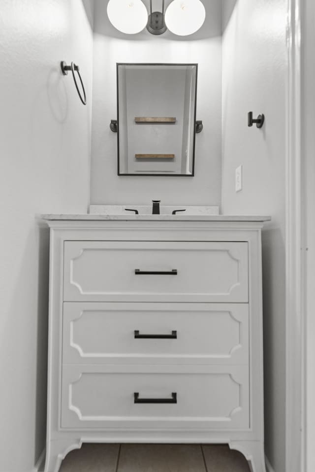 137 E Summerhaze Cir, The Woodlands, TX 77382 - bathroom featuring tile patterned floors and vanity