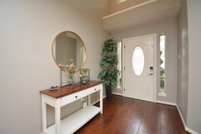 19026 Rustling Ridge Ln, Tomball, TX 77377 - foyer with wood-type flooring and baseboards