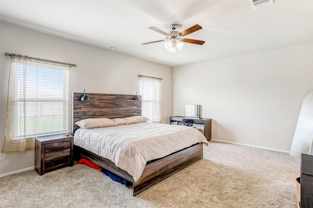 22624 Theodoli Dr, Katy, TX 77449 - bedroom featuring carpet, baseboards, and ceiling fan