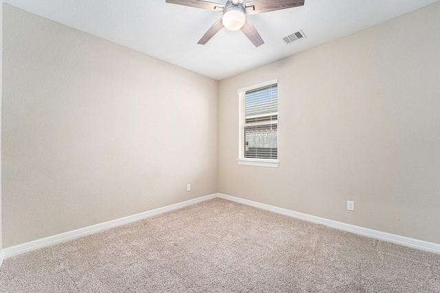 17127 Verde Park Ln, Cypress, TX 77433 - unfurnished room featuring carpet floors, a ceiling fan, and baseboards
