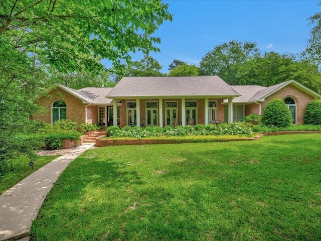 1908 Columbine Dr, Lufkin, TX 75904 - single story home featuring brick siding and a front lawn