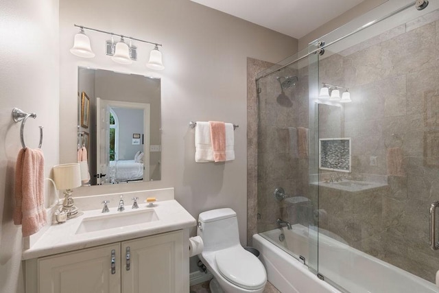 1908 Columbine Dr, Lufkin, TX 75904 - full bath featuring connected bathroom, combined bath / shower with glass door, and vanity