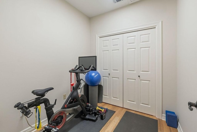 1908 Columbine Dr, Lufkin, TX 75904 - workout area with light wood-type flooring