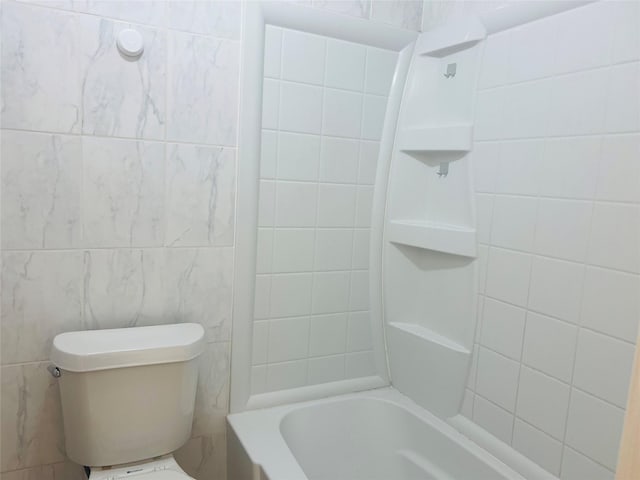 8814 Beau Monde Dr, Houston, TX 77099 - full bath featuring tile walls and toilet