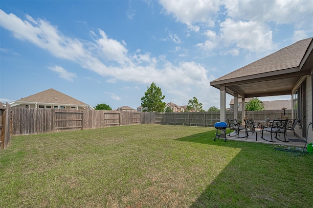 15602 Clearwater Bend Dr, Houston, TX 77044 - view of yard featuring a patio