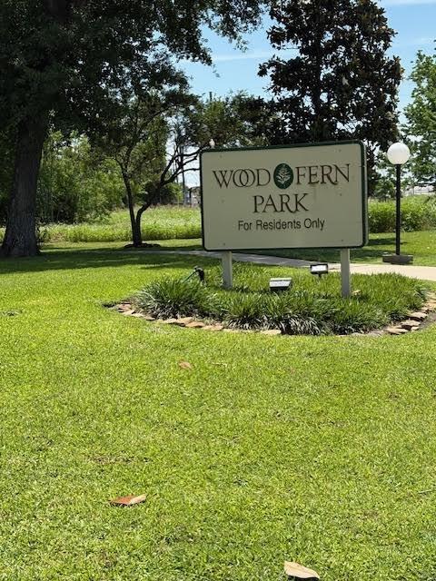 18526 Denise Dale Ln, Houston, TX 77084 - community / neighborhood sign featuring a lawn