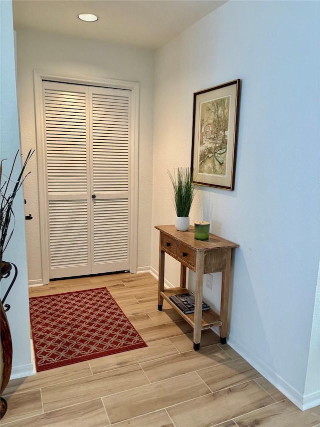 18526 Denise Dale Ln, Houston, TX 77084 - foyer entrance featuring wood finish floors, baseboards, and recessed lighting