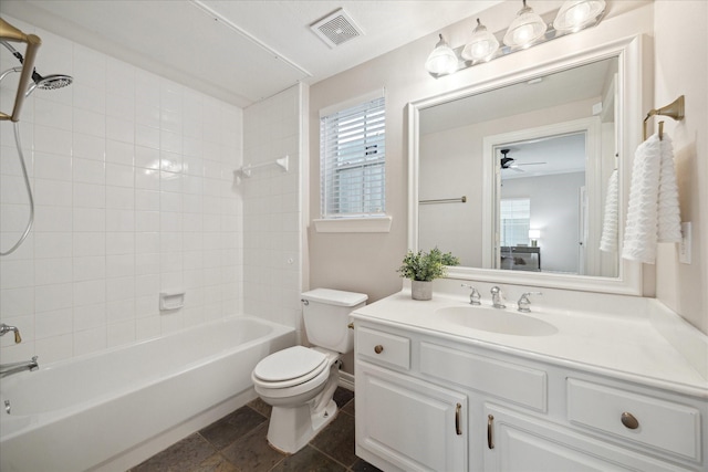 5405 Blossom St, Houston, TX 77007 - full bathroom with toilet,  shower combination, and vanity