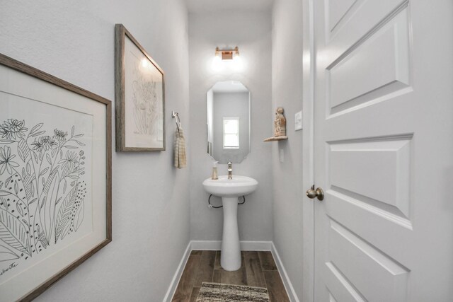 2142 Emerald Diamond Ct, Fresno, TX 77545 - bathroom with wood finished floors and baseboards
