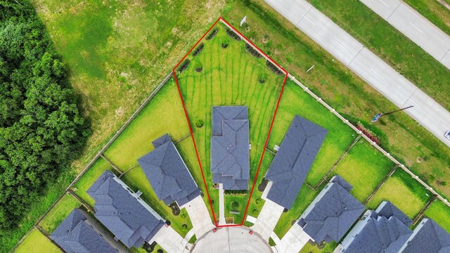 2142 Emerald Diamond Ct, Fresno, TX 77545 - aerial view of property's location featuring property parcel outlined