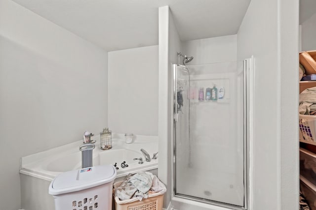 4603 Poppy Crest Ct, Richmond, TX 77469 - bathroom featuring a stall shower and a garden tub