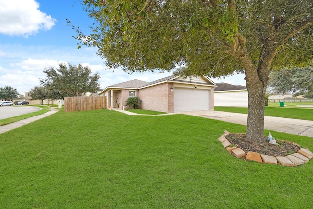 4603 Poppy Crest Ct, Richmond, TX 77469 - ranch-style house featuring driveway, an attached garage, and brick siding