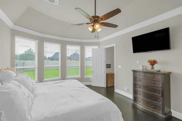 2810 Red Maple Dr, Katy, TX 77494 - bedroom featuring multiple windows, baseboards, and ceiling fan