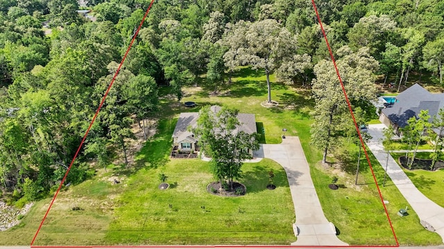 26410 Yaupon Crk, Magnolia, TX 77355 - aerial view of a heavily wooded area