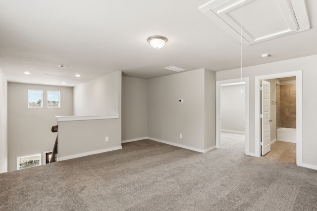 18737 Bliss Pl, New Caney, TX 77357 - basement featuring carpet and baseboards
