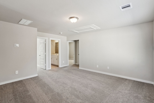 18737 Bliss Pl, New Caney, TX 77357 - empty room with attic access, light colored carpet, and baseboards