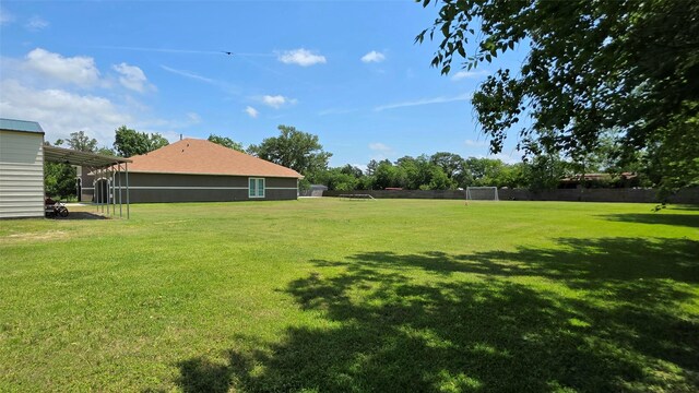 807 Steele Rd Unit A, Highlands, TX 77562 - view of yard featuring an area for soccer