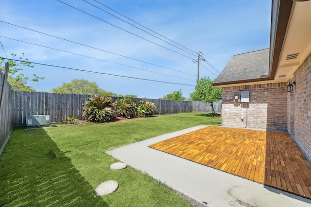 10830 Bob White Dr, Houston, TX 77096 - view of yard with a wooden deck