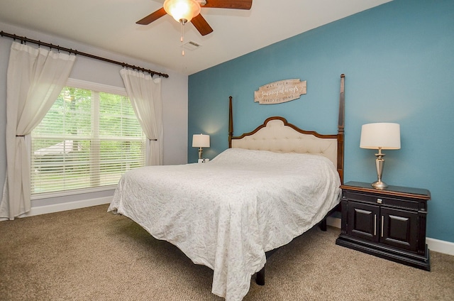25292 Willow Creek Rd, Hockley, TX 77447 - bedroom featuring carpet flooring, baseboards, and ceiling fan