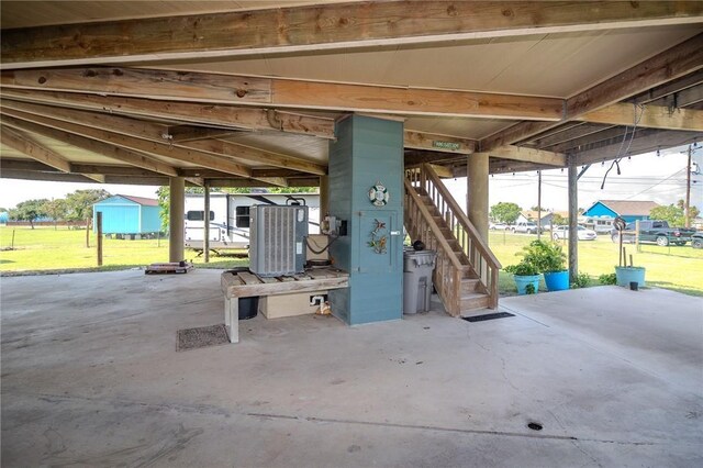 1504 W Saint Louis Ave, Seadrift, TX 77983 - view of patio with stairway