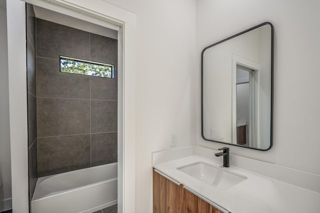 10728 Twin Oak Dr, Conroe, TX 77385 - bathroom with vanity and tub / shower combination