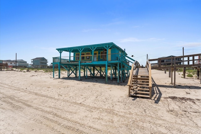 523 Blue Water Hwy, Surfside Beach, TX 77541 - view of jungle gym with stairway