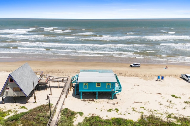 523 Blue Water Hwy, Surfside Beach, TX 77541 - view from above of property featuring unending shoreline