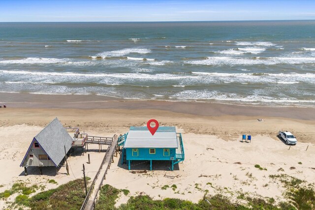 523 Blue Water Hwy, Surfside Beach, TX 77541 - view of subject property with expansive coastline