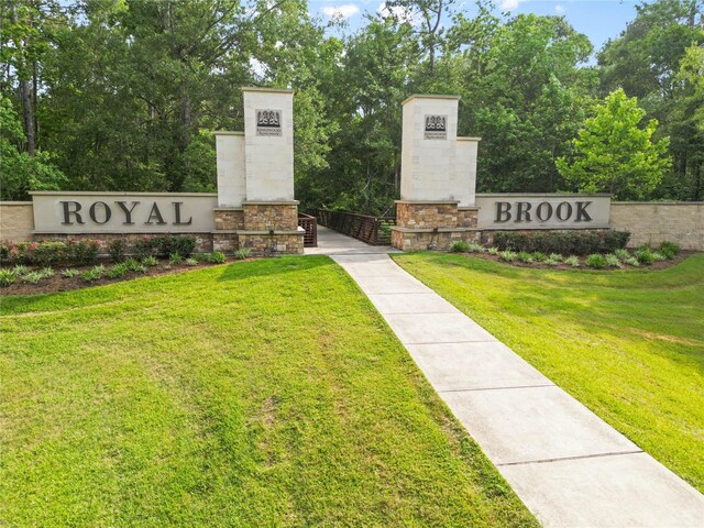 4326 Camden Springs Trl, Porter, TX 77365 - community sign featuring a yard