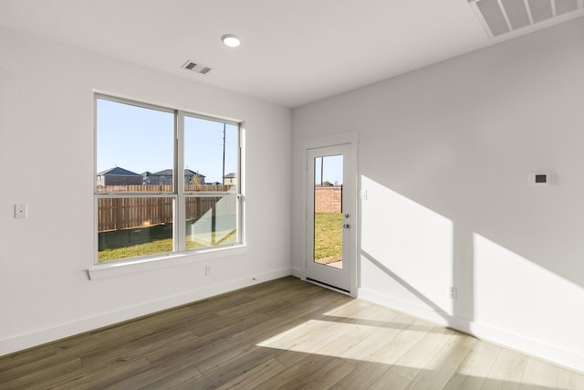 4826 Sand Clouds, Katy, TX 77493 - spare room with baseboards, wood finished floors, and recessed lighting