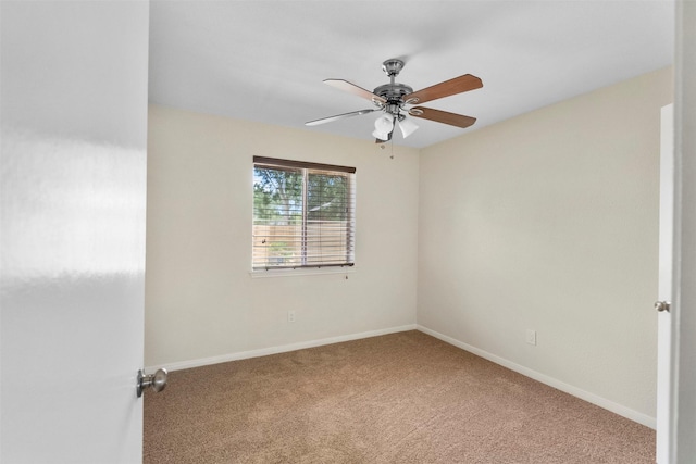 10911 Cedar Bridge St, Houston, TX 77075 - carpeted empty room with ceiling fan and baseboards