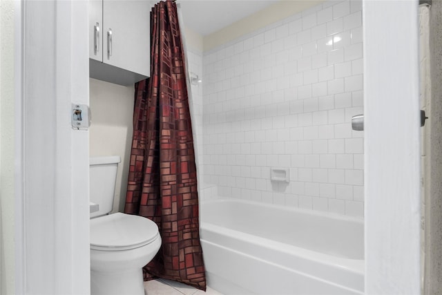 2601 S Braeswood Blvd S Unit 1403, Houston, TX 77025 - full bath with toilet, shower / bath combo, and tile patterned flooring